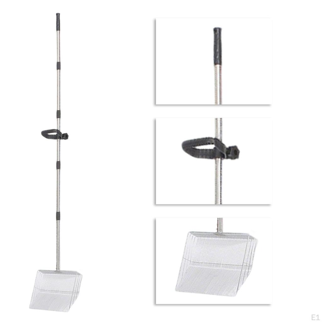 Совок для кошачьего туалета телескопический с длинной ручкой, сверхпрочный, не нужно наклоняться, большой, для твердого песка