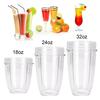 18/24/32oz Juicer Cup Mug Transparent Making Drink Lightweight Compatible with Blender  Juicer Cup Mug for Kitchen for Nutri Blender 600W