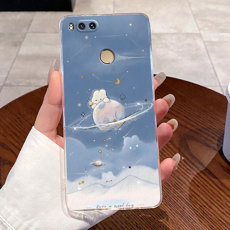 Jelly Casing For Xiaomi Mi A1 / Mi 5X Funda Clear Silicone Soft TPU Back Cover For Xiaomi Mi 5X Cute Cat Rabbit Heart Phone Case
