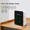 18 In 1 Air Quality Monitor CO2 CO Air Detector Carbon Dioxide Carbon Monoxide Detector TFT Display PM0.3 PM2.5 PM10 Tester