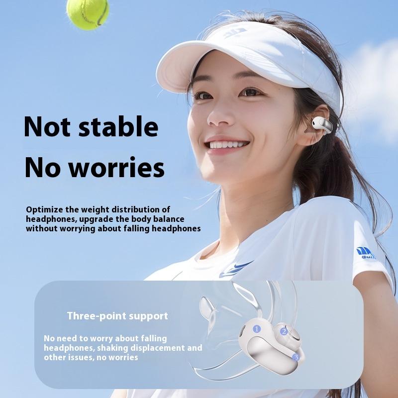 Гарнитура Bluetooth V12 OWS Ear Clip Type Невставная гарнитура с шумоподавлением Беспроводная гарнитура Bluetooth