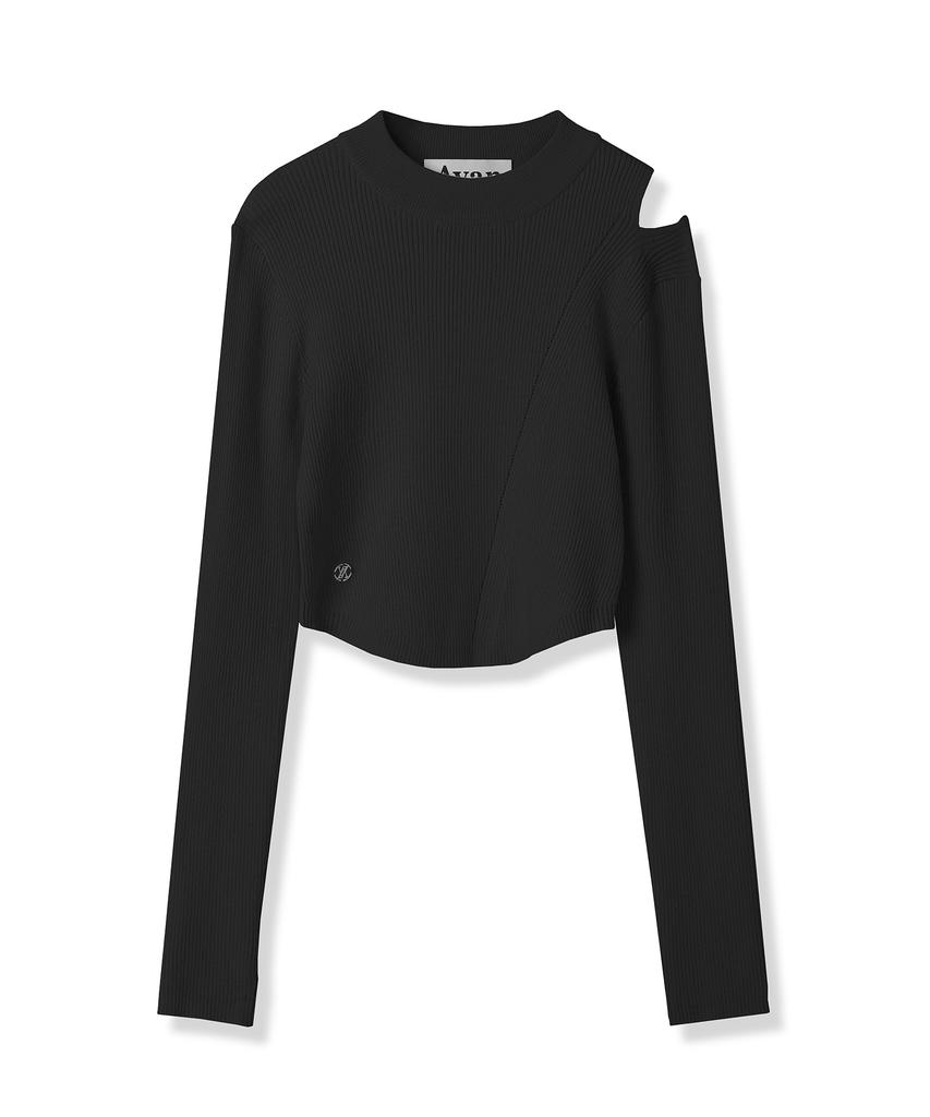AVANDRESS Tati Hole Round Knit Ivory