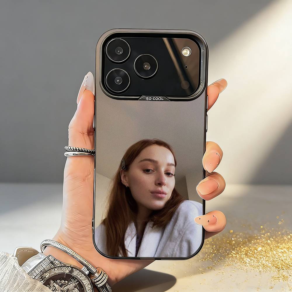 Beautifully P-Phoebe Dynevor Phone Case For iPhone17,16,15,14,13,12,11,Pro,MAX Gray Matte Silicone Black Cover