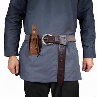Средневековая поясная сумка из искусственной кожи для рыцарского костюма.