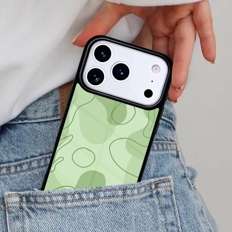 Зеленый эстетичный чехол для телефона для iPhone 16e 15 14 13 12 17 Pro Max Plus Air 17pro Чехол Coque
