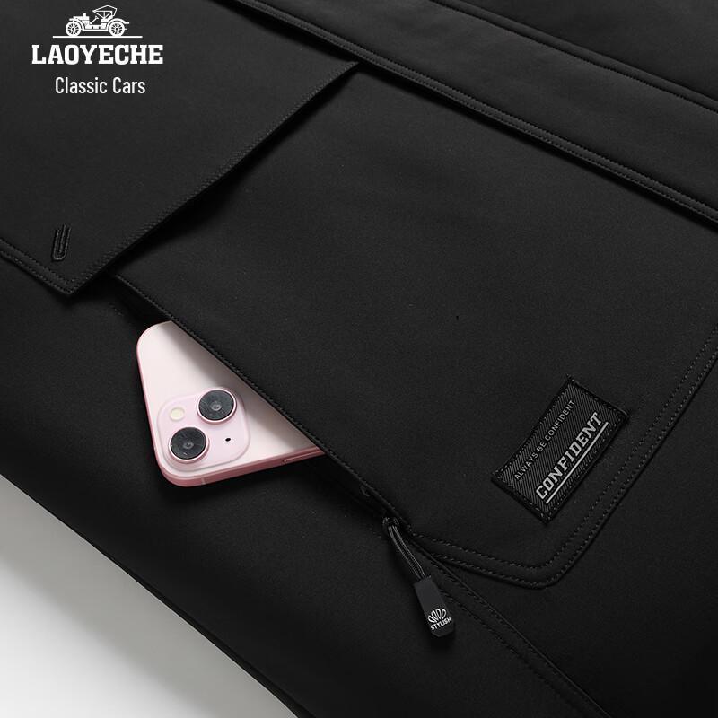 LAOYECHE Мужское зимнее хлопковое пальто с отстегивающимся капюшоном и флисовой подкладкой