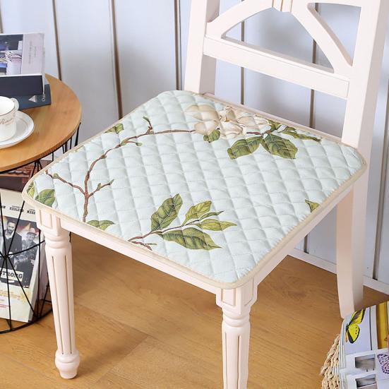 Подушка на стул с ремнями пылезащитная декоративная полиэстеровая подушка для домашнего ресторана, обеденного табурета для ежедневного использования