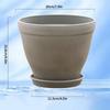 Flowerpots Plastic Plants Pots With Trays Garden Landscape Bonsai Pot Outdoor Rectangular Square Planter Flower Pot Home Decor