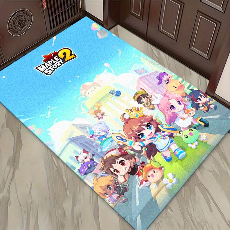 MapleStory Carpet Rug for Living Room Bedroom Home Sofa Decoration,Kids play Non-slip Floor Mat