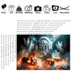 1pc spooky tombstone backdrop banner suitable for Halloween decoration spooky party porch yard decoration