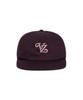 Бейсболка Baja Leaf Vz Monogram с 5 панелями, бордовая