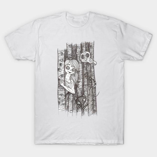 Футболка женская Always Watching Harajuku Print Kawaii футболка летняя с коротким рукавом женская футболка топ футболка