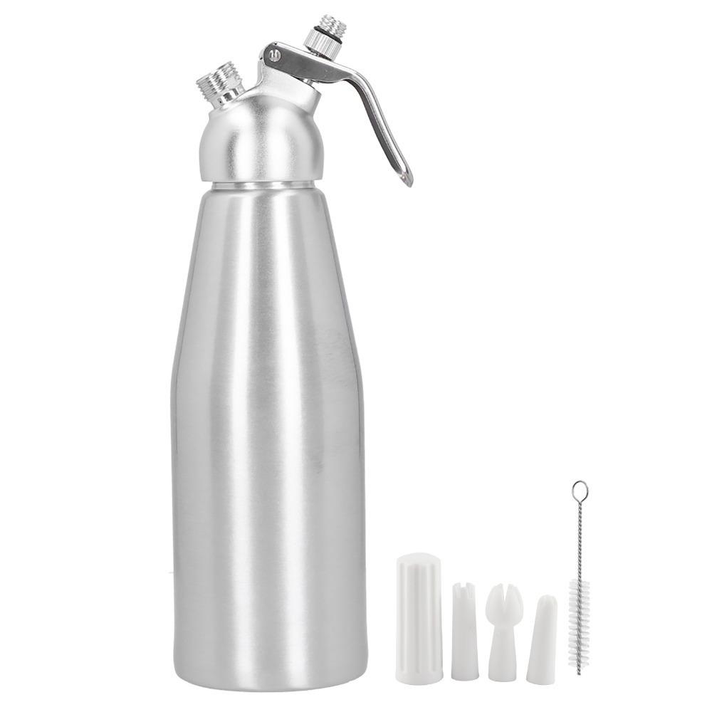 1000ml Capacity Whipped Cream Dispenser 3 Decorating Nozzles\ Dessert Maker Cake Decorating