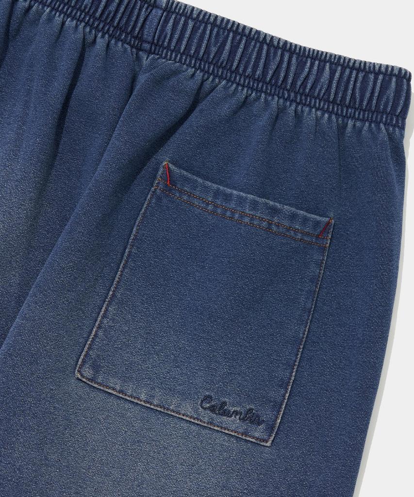 COLUMBIA UNIVERSITY Cat Washed Loose-Fit Denim Terry Sweatpants_Midnight Jean