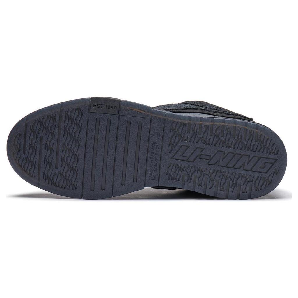 Pleasures X Li Ning Comfortable Versatile Non-Slip Low-Top Sneakers Men Sneakers Black AECT065-1
