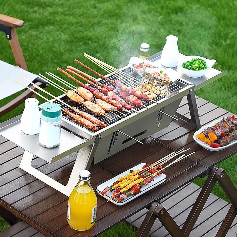 OEING Stainless Steel Charcoal BBQ Grill