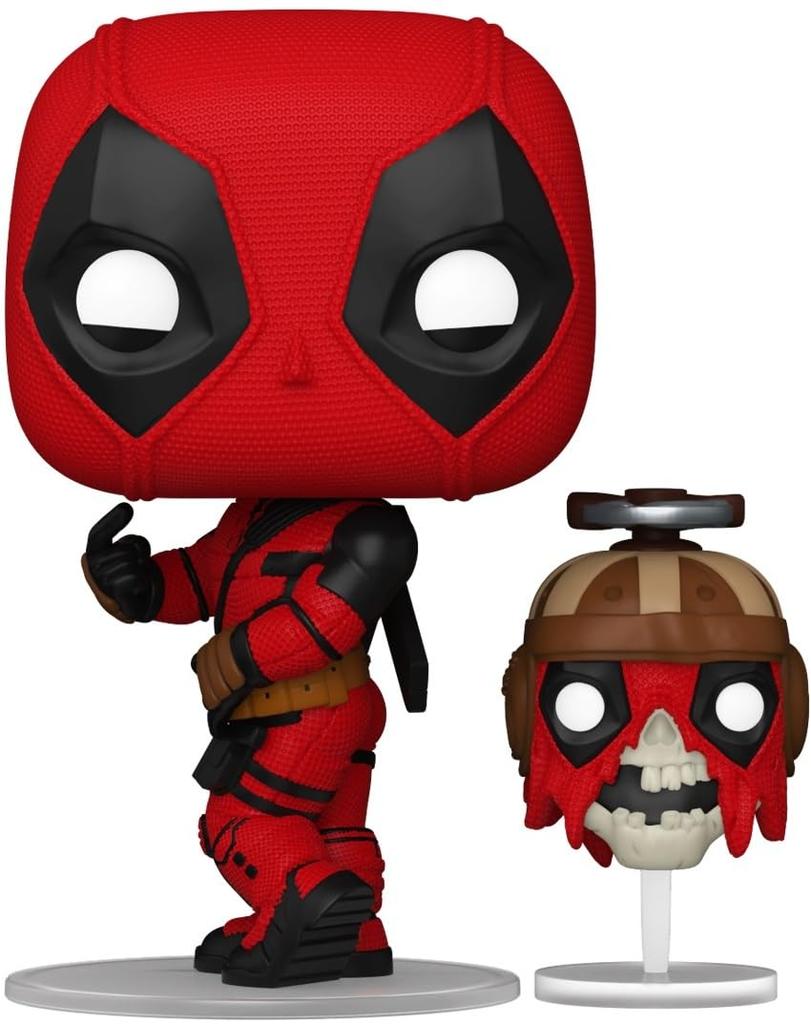 Marvel Deadpool Headpool Figure Funko DEADPOOL WITH HEADPOOL DEADPOOL AND WOLVERINE Marvel Funko Pop!