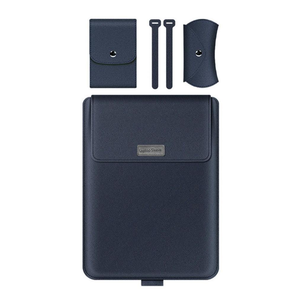 Утолщенная сумка-чехол 5-в-1 для ноутбука, без магнитов, для 13,3/14-дюймового ноутбука, с подставкой, легкая, большая вместимость