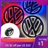Колпачки на ниппели для VW GTI GOLF 2026 Горячие Volkswagen VW Горячие Антенны 11см 5D LED Для Volkswagen VW световой логотип, световой логотип на решетке радиатора