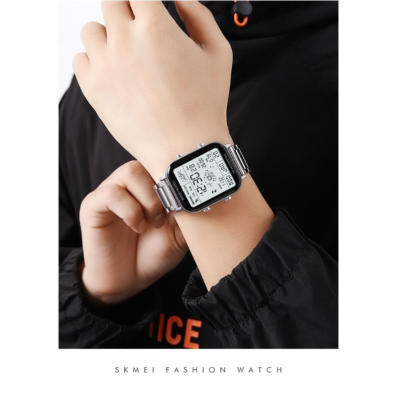 Skmei 1888 модные спортивные цифровые часы мужские секундомер обратный отсчет наручные часы календарь водонепроницаемые электронные часы