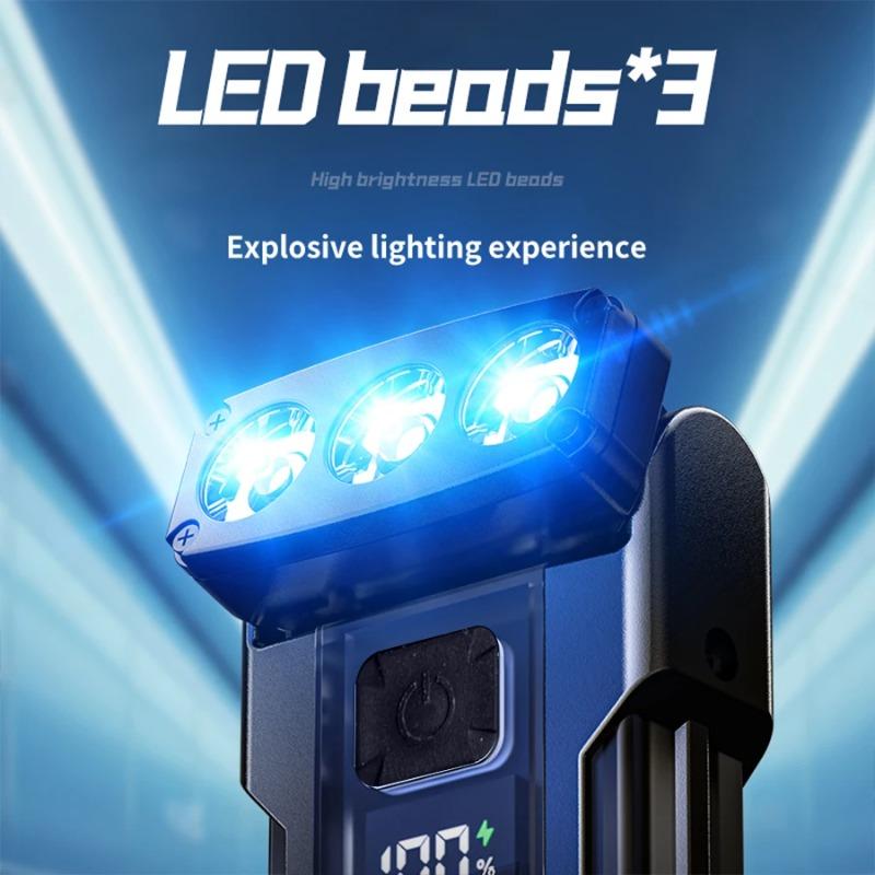 Мини EDC фонарик Type-C перезаряжаемый фонарь с магнитом клипса для шляпы 90 ° регулируемый фонарь для вспышки на открытом воздухе аварийный сигнальный фонарь