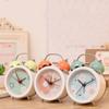 Металлические круглые прикроватные часы Wake Up Cartoon Student Clock Creative Mute Alarm Clock Desk