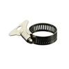 Прямой источник Полустальная ленточная скоба 29-35: Многофункциональный хомут для шланга из нержавеющей стали с рукояткой-ключом.