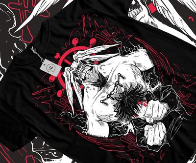 Футболка Megumi Fushiguro Jujutsu Kaisen Gojo Satoru Horror Gift Shirt, все размеры
