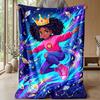 Queen of Pink Clouds Theme blanket Lightweight Warm Flannel Blanket Decorative Throw Blanket for Home Decoration