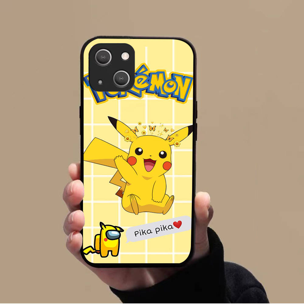 Мягкий чехол KK-44 Pikachu для Xiaomi Poco F5 F6 M6 X3 X6 Redmi 10A 10C 12C 13C 9A 9C 9T A3 A3X Note 8 9 10 11 12 13 C65 C50 C51 C55 Pro Plus 4G 5G