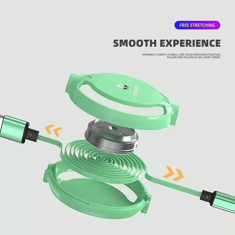 Interior Stickers Car Internal 3 in 1 USB Telescopic Charger Adapter Cord Cable for Renault koleos duster megane 2 logan clio Au