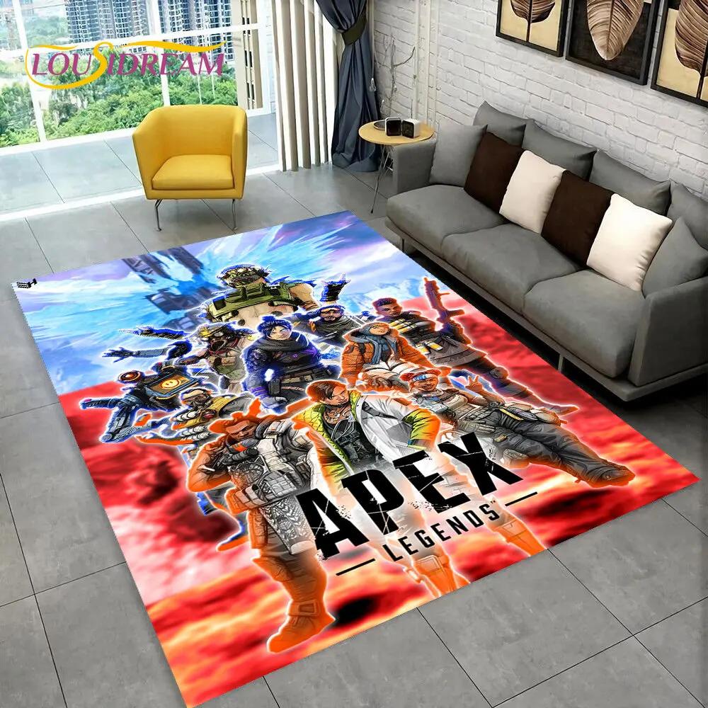 Apex Legends Game Gamer Мультфильм Коврик, Коврик для гостиной Спальня Диван Коврик Украшение, детские игры Нескользящий напольный коврик