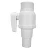 1.5 1.25 Inch 2 Way Ball Valve Replacement for Pool Filter Skimmer Maximum 50psi Pressure Rating