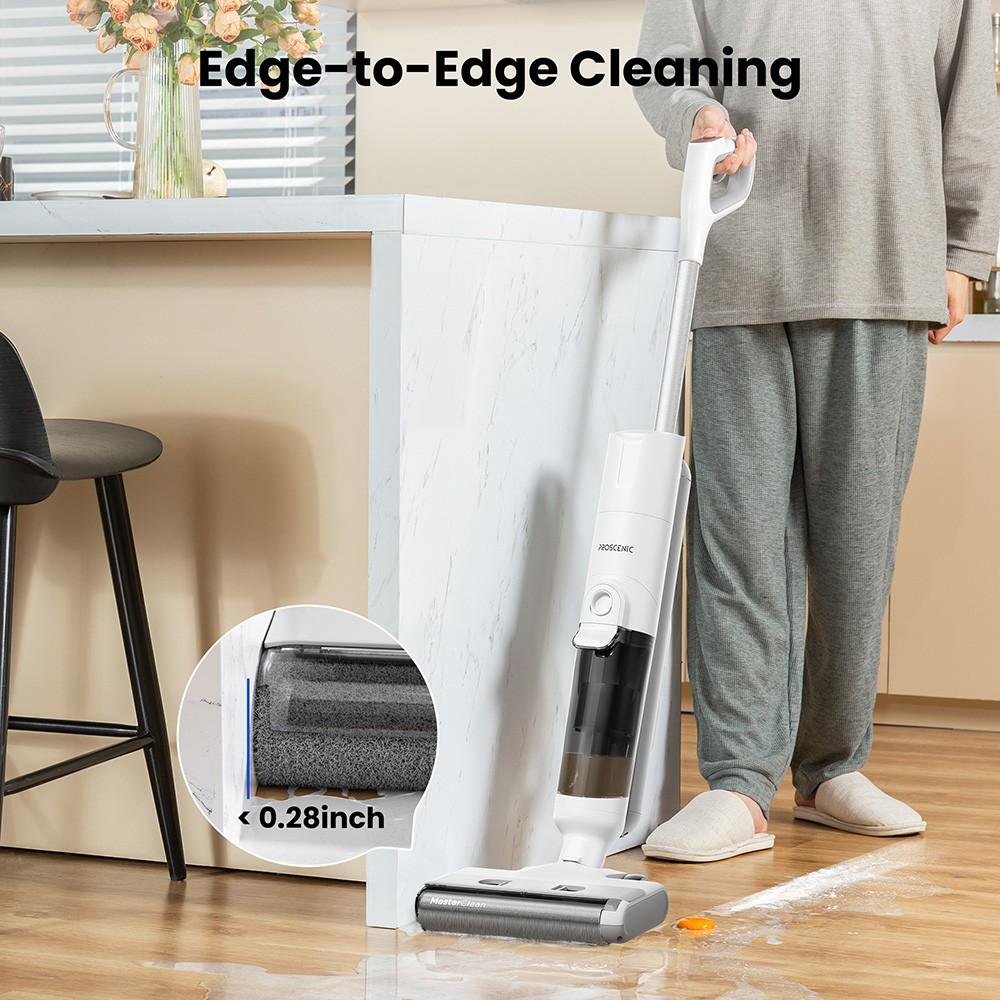 Refurbished Proscenic F10 Pro Cordless Vacuum and Mop, 30min Runtime, Self-Cleaning, LED Screen, All-Around Edge Cleaning