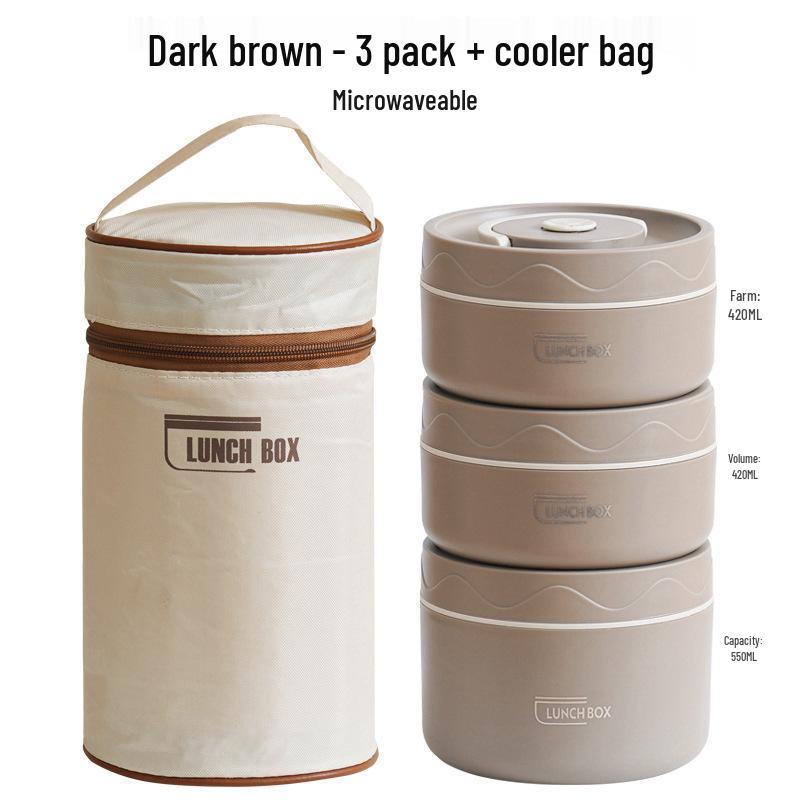 304 Stainless Steel Multi-layer Insulated Bento Box for Home or Office - Portable Single-Person Lunch Container