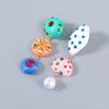Bohemian Colorful Acrylic Resin Water Drop Earrings For Women Luxury Zircon Long Asymmetric Charm Earrings Wedding Jewelry Gifts