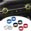 Car AC Air Conditioner Knob Cover Ring Adjust Trim Sticker Fit For Mazda 3 Axela CX-30 Artez 2020-2024 Accessories