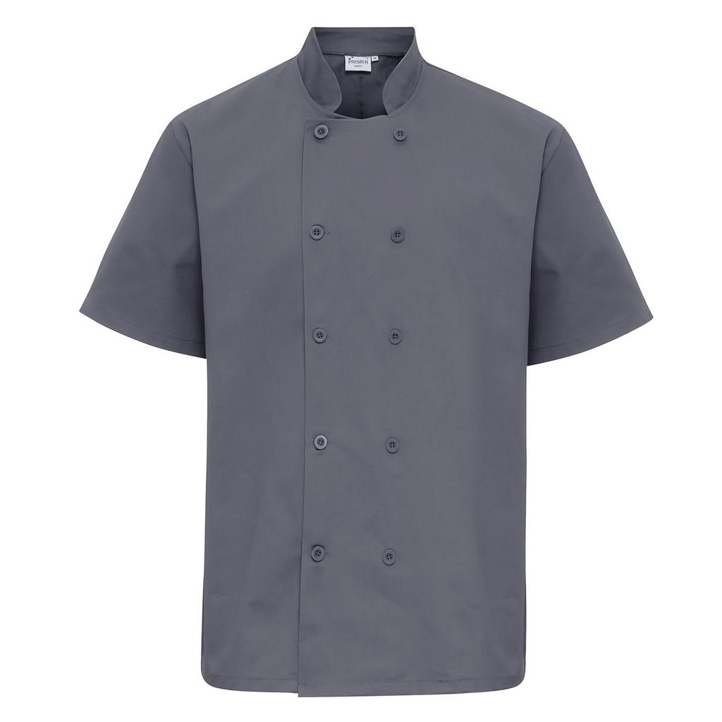 Premier Mens Short-Sleeved Chef Jacket