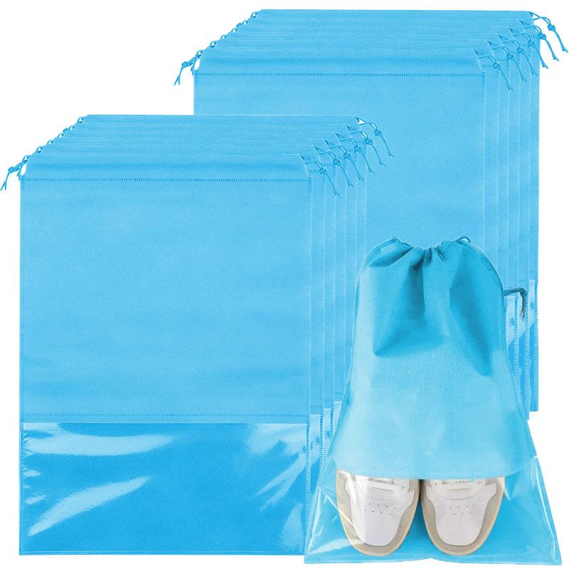 10/5PCS Oversized Non-woven Shoe Bag Waterproof Dustproof Travel Shoes Bag Portable Space-saving Transparent Shoes Organizer