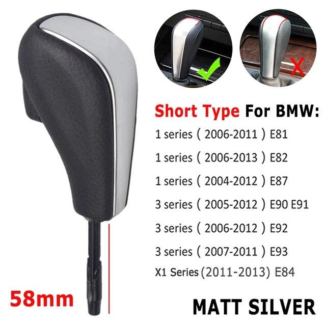 Для BMW E39 E46 E53 E60 E61 E63 E64 E83 E81 E82 E87 E90 E91 E92 оригинальное качество автомобильная ручка автоматического переключения передач ABS кожа