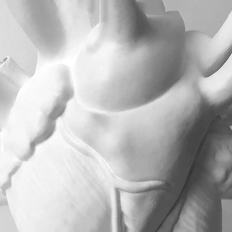 Ваза в форме сердца, украшение для дома, украшение рабочего стола, изысканная ваза для интерьера высокого класса, цветочный ящик в форме органа, декор на Хэллоуин