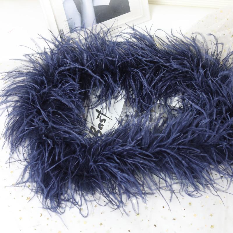 5 Layers Ostrich Top Encryption Thickened Feather Fleece Strip Catwalk Show Costume Decorative Ostrich Feather Strip