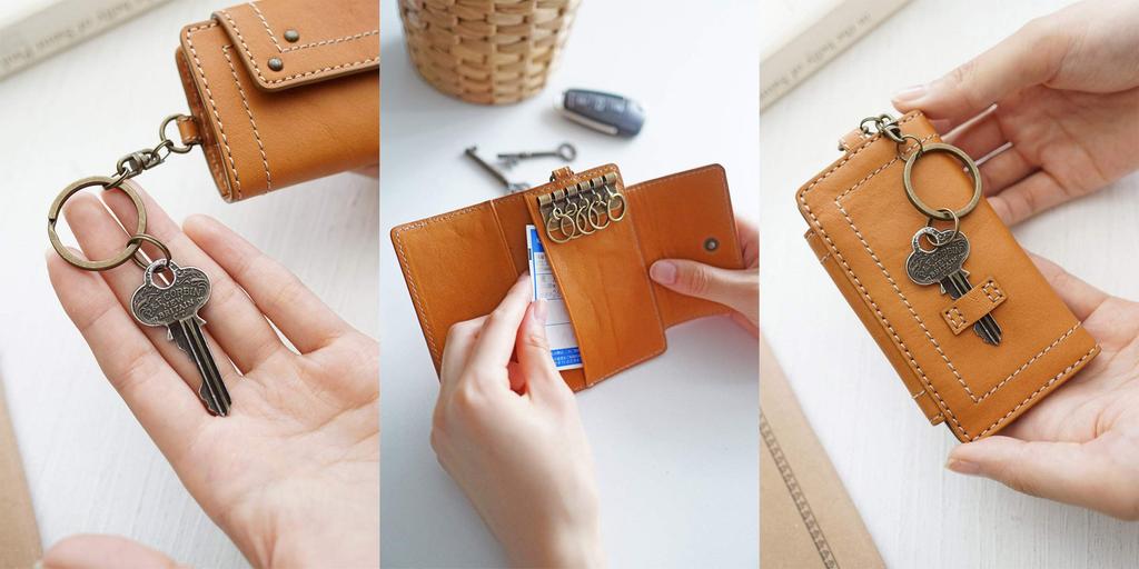 Чехол для ключей из натуральной кожи 0032109 Dimple Wine [Dakota] женский DA-32109-33