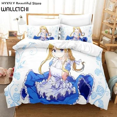 Sword Art Online Постельный комплект 3D Аниме Полиэстер Пододеяльник Наволочки Квин Кинг Для Детей Подарок Аниме Комплекты Пододеяльников