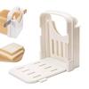 LKCCTK Folding Bread Easy To Adjustable Ideal for Making Breakfast Includes Bread Slicer Guide Slicer, Use, Thickness, Space-Saving, Washable, Bread,