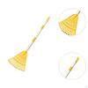 14 Garden Rake Steel Tool with Wood Handle for Kids Yard