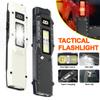 Portable EDC Torch Flashlight USB Rechargeable LED Flashlight IPX44 Waterproof LED Work Light for Emergency Camping,black