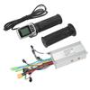 Electric Bike Controller Kit 36V 48V 1000W 38A Sine Wave Brushless Controller 124DX Twist Throttle with Panel for Bike Conversion