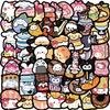 Мультяшные наклейки Sanrio Food Doodle для гитарного блокнота, багажа, DIY, водостойкие, оптом