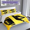 3pcs Pittsburgh Steelers Duvet Cover Set, Includes 1 Duvet Cover and 2 Pillowcases,Skin-Friendly&Comfortable Fabric,Suitable Bedding Sets